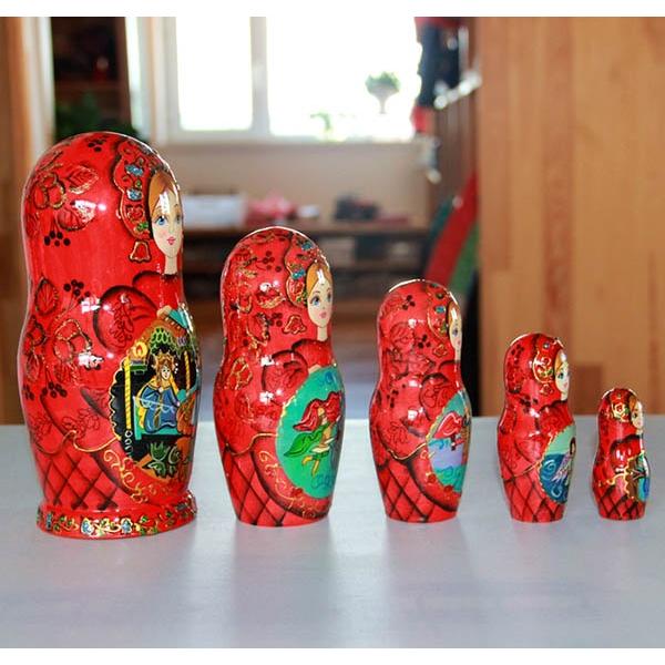 マトリョーシカ ロシア 人形 民芸品 土産物 手作り人形 手描き