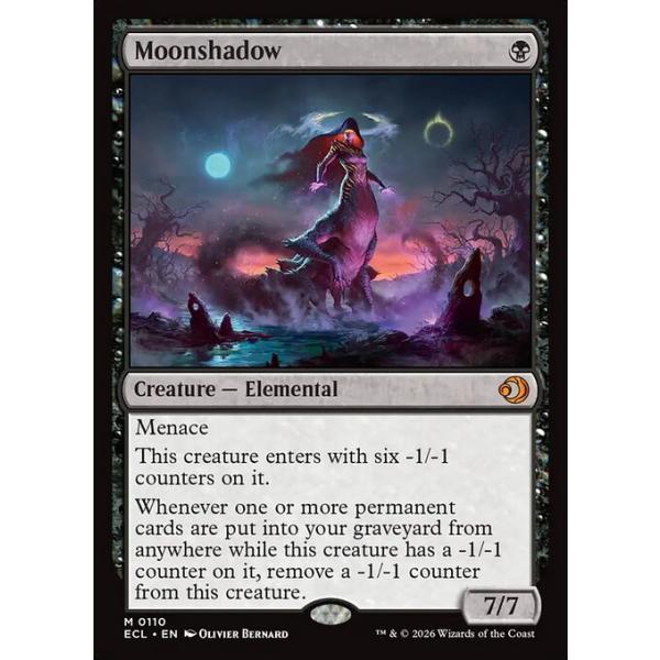 MTG □黒/英語版□(110)《月影/Moonshadow》ローウィンの昏明 ECL 黒R