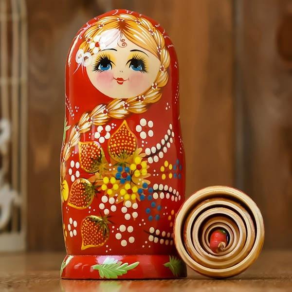 マトリョーシカ ロシア 人形 民芸品 土産物 手作り人形 手描き7個組