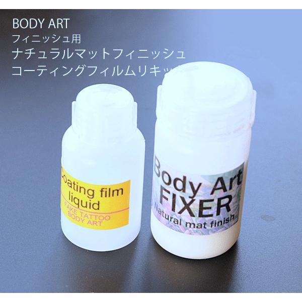 ボディーアートのフィニッシュに「[ボディーアート仕上げ剤キット