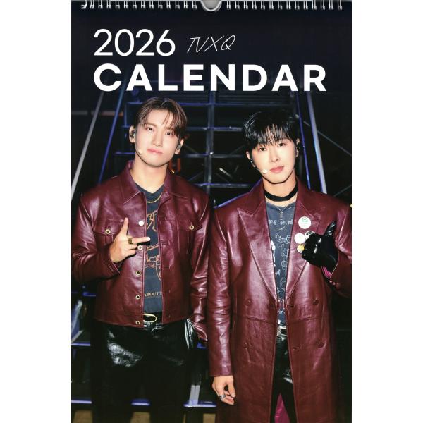 東方神起 チャンミン ユノ ユンホ 大判 壁掛け カレンダー 2026年 (令