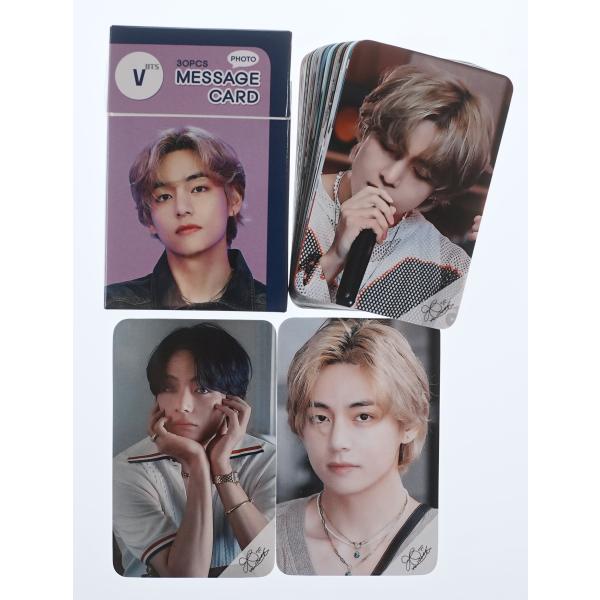 BTS V テテ グッズ フォトメッセージカード（ブックマーク、タグ) 30枚