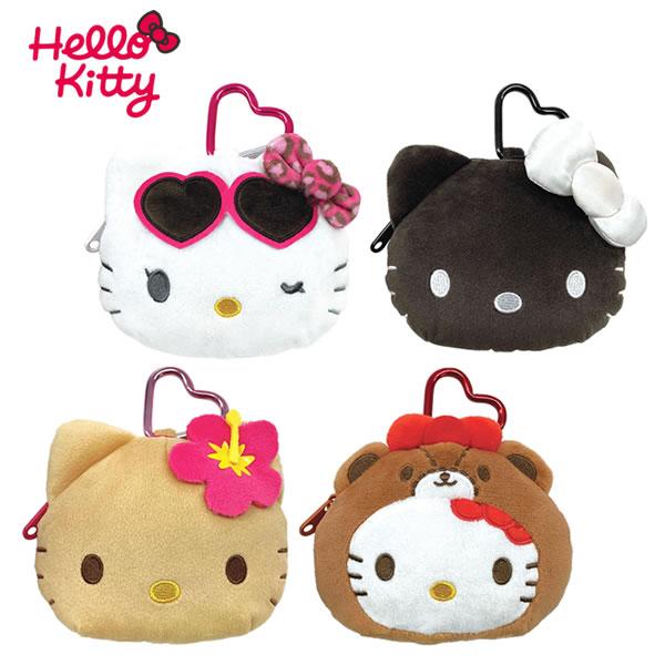 ハローキティ カラビナ付き ぬいぐるみ ファスナー マスコット