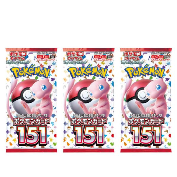 Pokemon（ポケモン） ポケモンカード 151 3パックセット : plumber