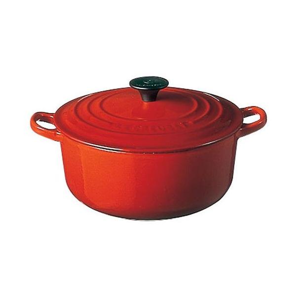 ル・クルーゼ ココット・ロンド 14cm 2501-14 [チェリーレッド] (鍋