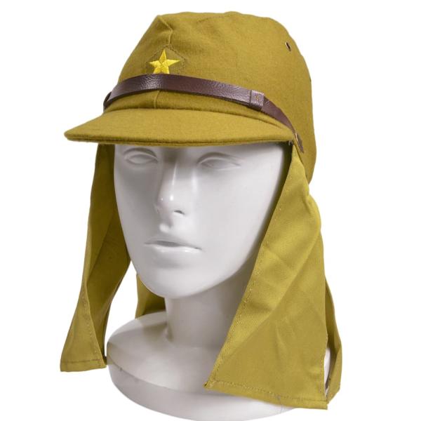 帽垂付き略帽 復刻品 大日本帝国陸軍 WW2 WWII 戦闘帽 軍帽 旧日本軍