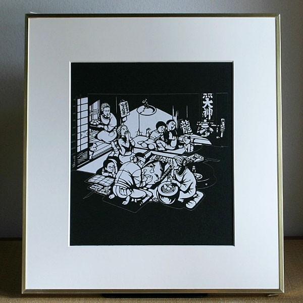 送料無料！】額 色紙（切り絵）【福笑い】 : 洛齊コレクション - 通販