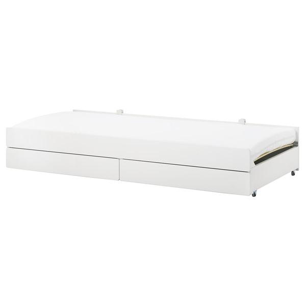 IKEA/イケア/通販】SLAKT スレクト アンダーベッド 収納付き, ホワイト