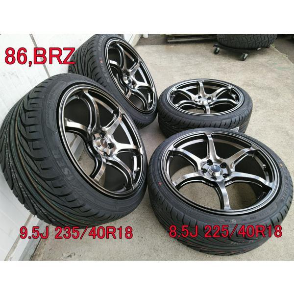 KAISER（KENDA） 86 BRZ タイヤホイールセット 18インチ Acht-6 クロ