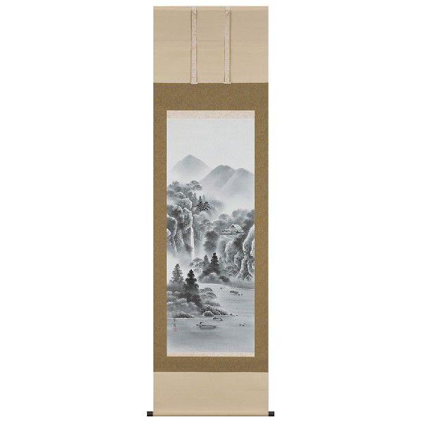 掛け軸専門 掛軸 販売 通販店 水墨山水（小林 翠月） 年中掛け 水墨画