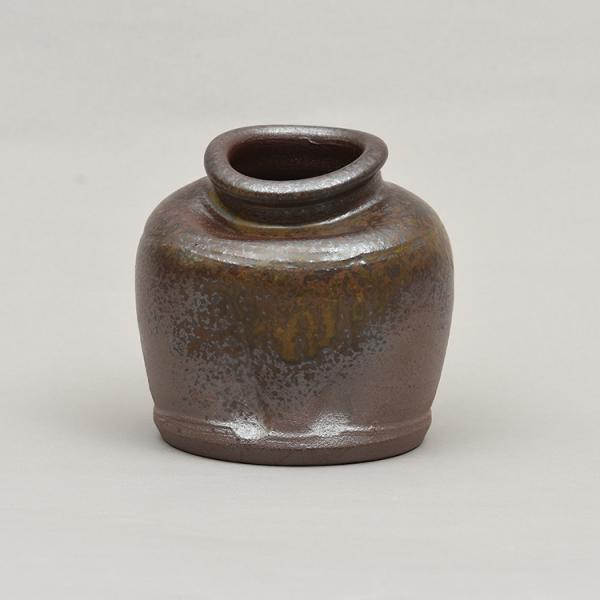 うずくまる花入 蹲る花入 蹲花入 備前 陶峰作 茶道 花入れ 和の美 職人