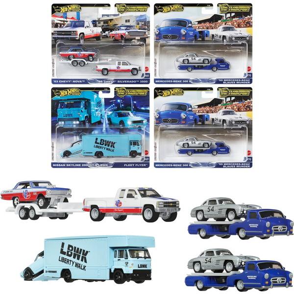 ホットウィール(Hot Wheels) チームトランスポート アソート 4台セット