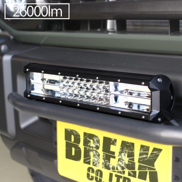 LED ライトバー 38cm 216W ワークライト 26000lm 12V 24V 作業灯