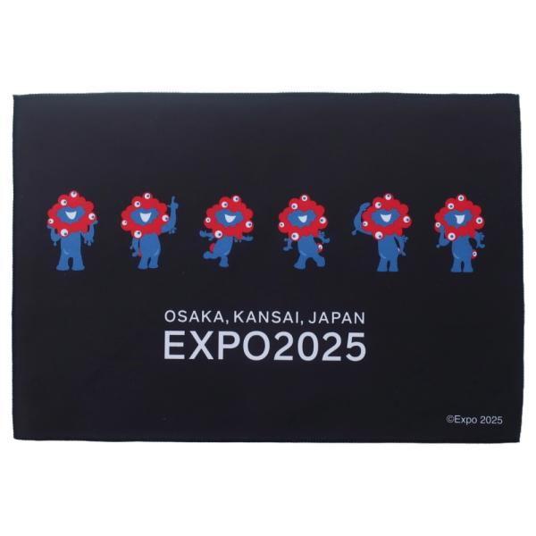 ハンカチフラッグ ミャクミャク 黒 2025大阪・関西万博公式ライセンス