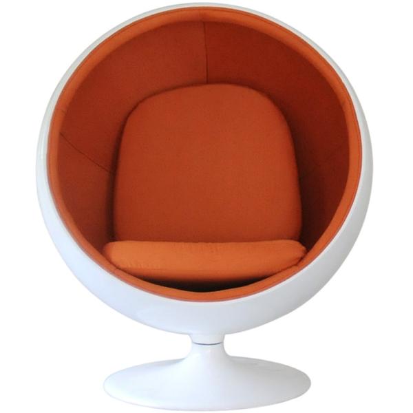 ボールチェア エーロ・アールニオ ホワイト×オレンジ ballchair ソファ