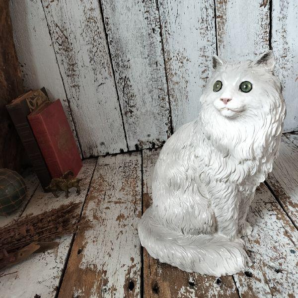 VINTAGE イタリア ヴィンテージ ペルシアン キャット オブジェ H28cm