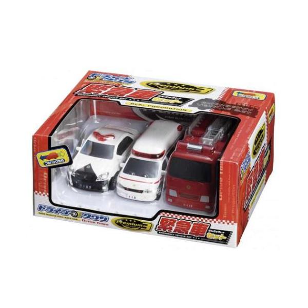 おもちゃ プルバックカー ドライブタウン Premium3 緊急車セット
