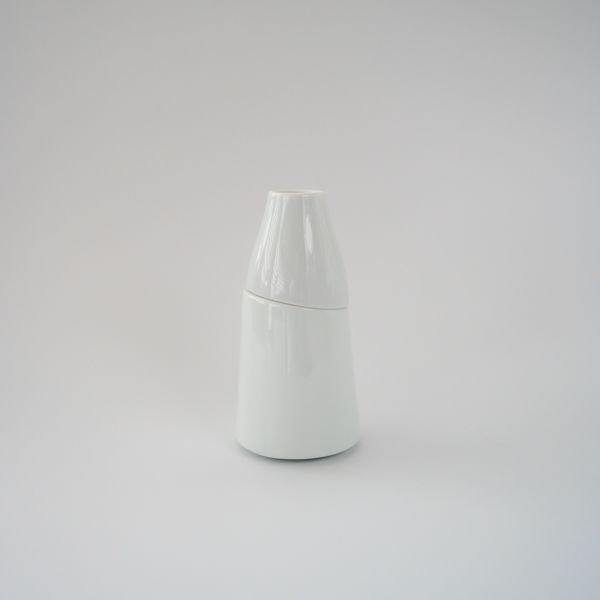ポーセラーツ 白磁 重ね徳利 /とっくり 酒器 日本酒 冷酒 アウトレット