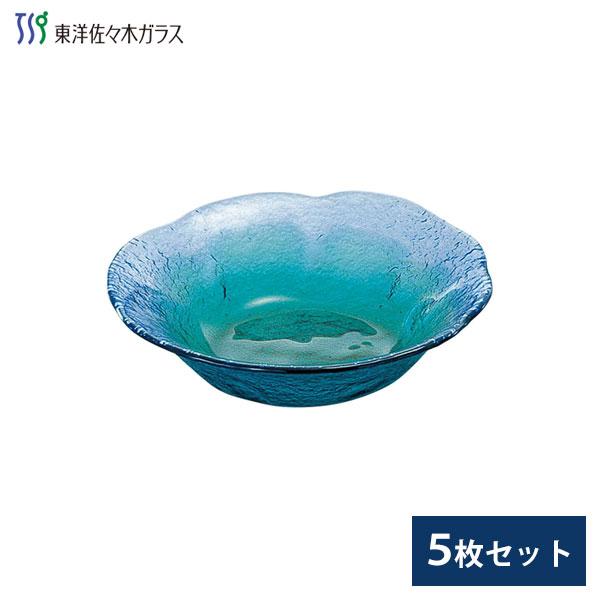 東洋佐々木ガラス 小皿 (5枚セット) 珊瑚の海 WA3307 / 日本製 食器 お
