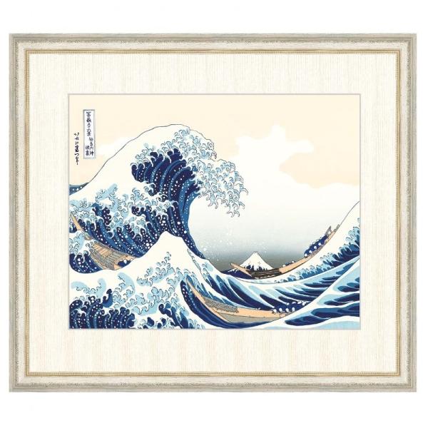 浮世絵 葛飾北斎 神奈川沖浪裏 F8 [g4-bu051-F8] : 人形のゆめさき