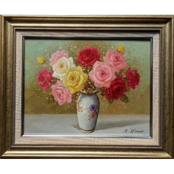 35.「花」髙橋一善 油絵 35.「花」髙橋一善 油絵