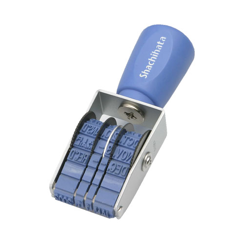 回転ゴム印エルゴグリップ西暦日付 ゴシック体 3号|CAD-3G|商品