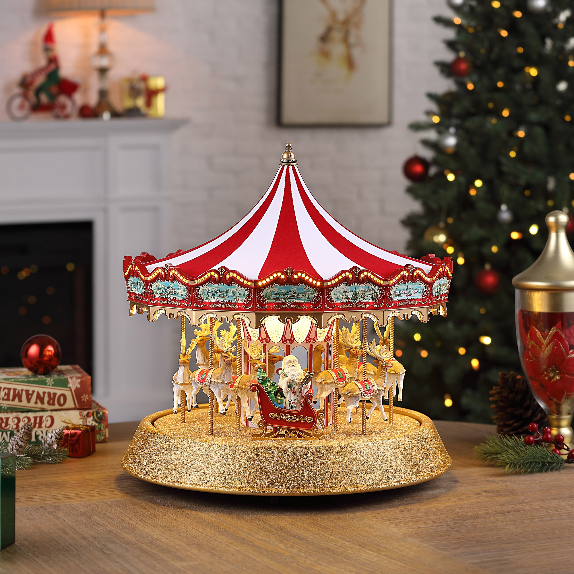 Mr. Christmas Marquee Deluxe Carousel - TSC.ca
