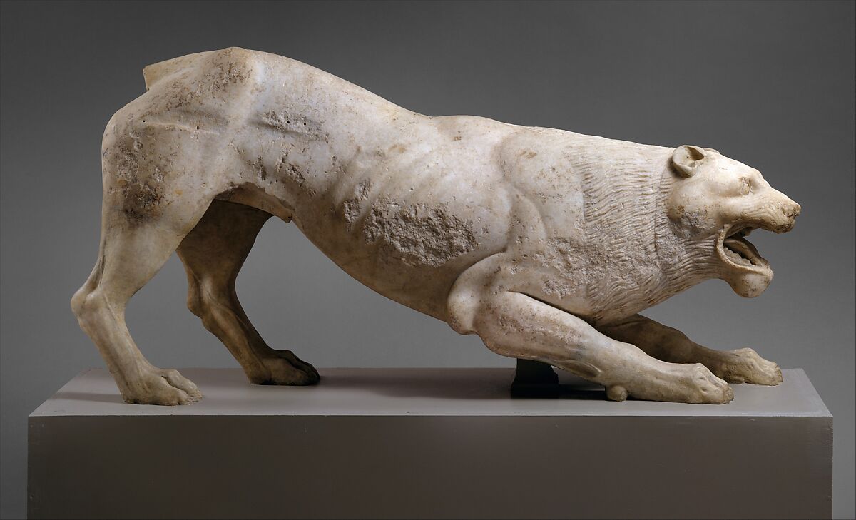 獅子大理石像 Marble statue of a lion】ギリシャ‐古典期