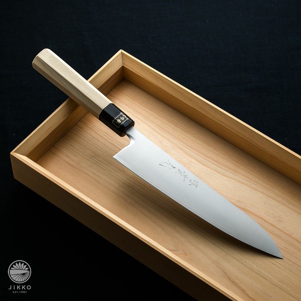 牛刀包丁の通販。洋包丁(両刃包丁)堺の職人がおすすめ 包丁専門 堺實光