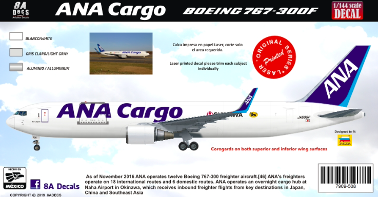 ANA CARGO 767-300F 8aDecs -7909-508-200