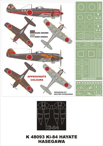 Ki-84 Hayate Hasegawa Montex K48093