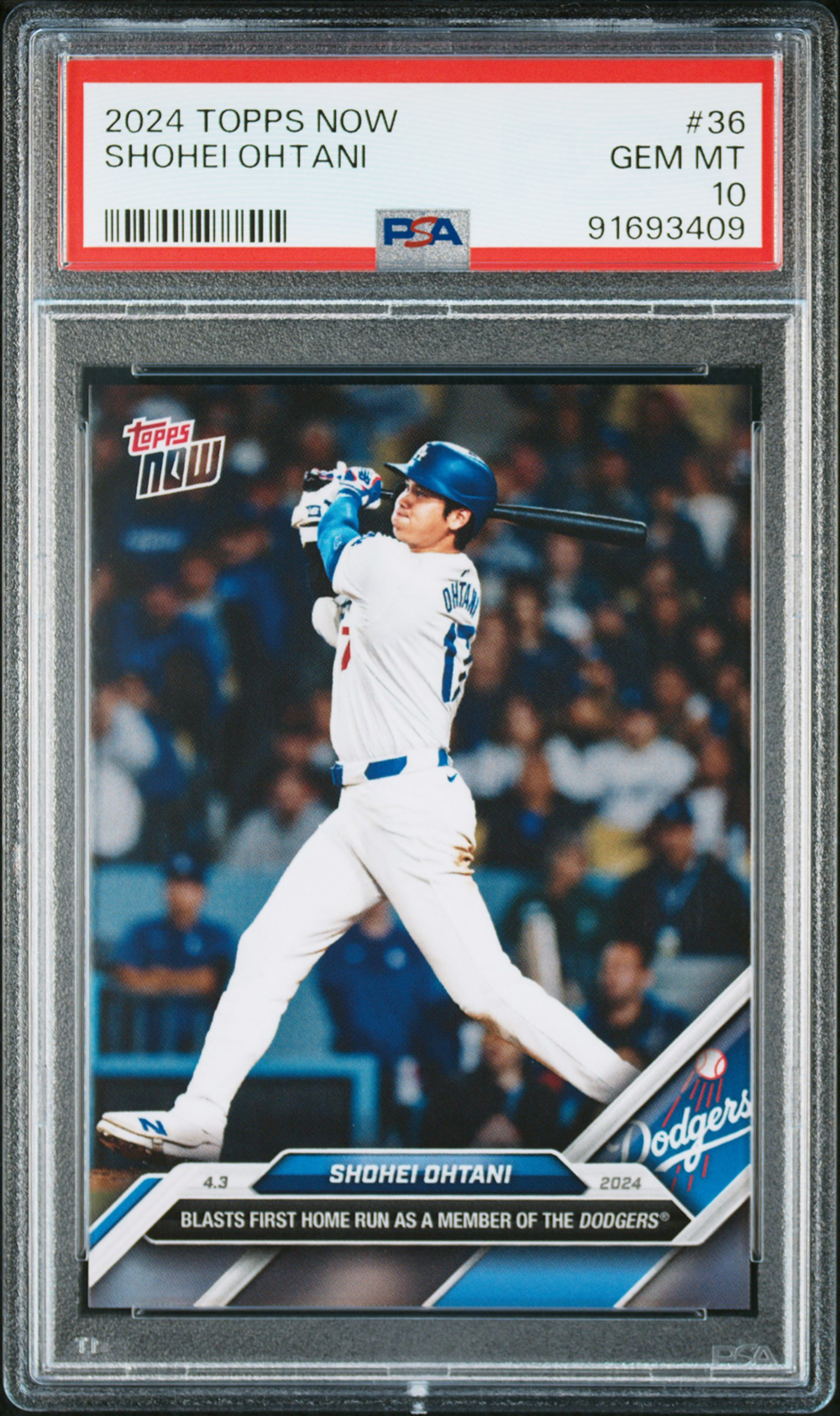 大谷翔平 PSA10 鑑定済 ベイブルース コラボカード #143 topps 大谷