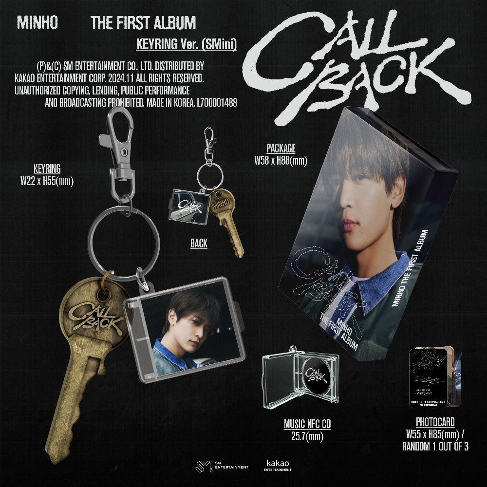 SHINee MINHO - CALL BACK (Keyring Ver.(SMini)) – Kpop Planet Global