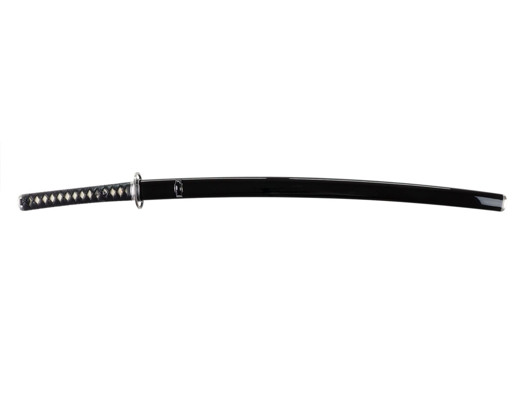 中国F様 居合刀特注製作（黒と銀の2色でまとめた洗練された拵） - 刀