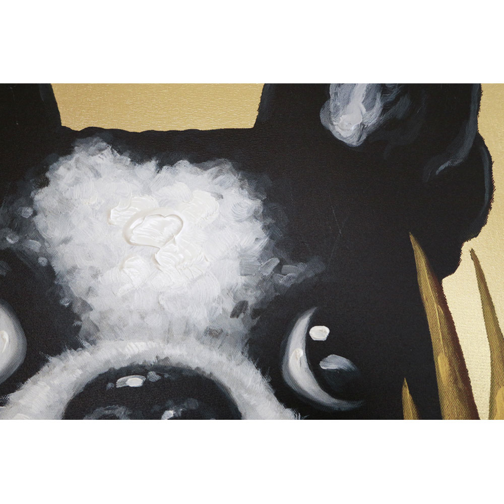 ドッグウィズパイナップル 80x80cm アート ｜【KARE】ドイツの家具