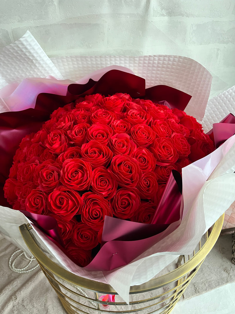 入浴用ソープフラワー：emi】赤バラ108本の花束– karendo online shop