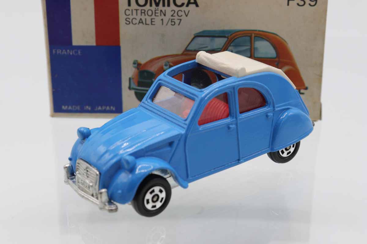 ミニカーショップ ケンボックス トミカ 青箱☆F39☆シトロエン2CV (青