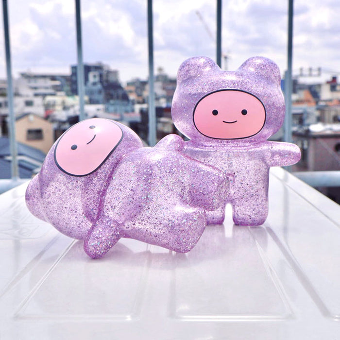 クマどもソフビ人形「ぶどうスパークル」 / アメ