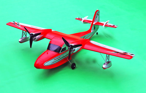 KK HOBBY 】 カシオペア グラマンG-44（レッド：PIP） 電動 水上機