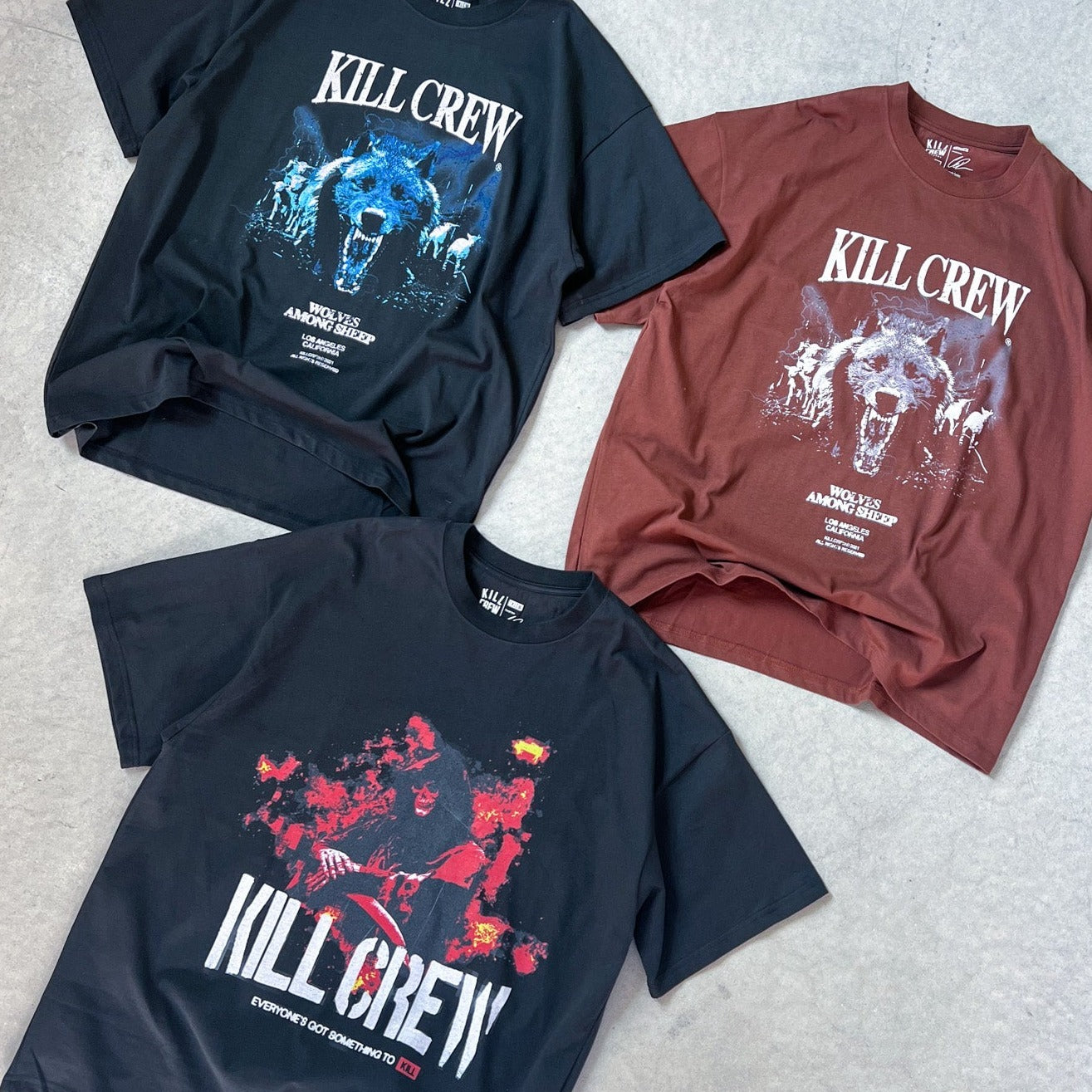 OVERSIZED DARKSIDE DEMONS T-SHIRT - BLACK – Kill Crew