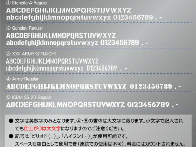 オーダーステンシルプレート(吹き付け板) Sサイズ | 鉄板 アルミ
