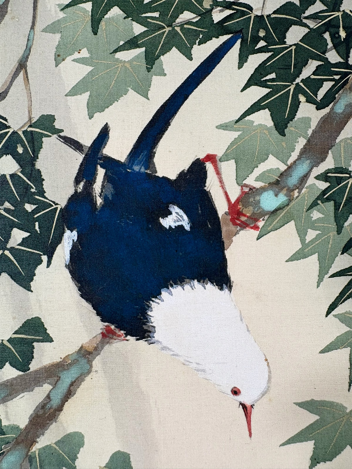 青楓に滝｜新・古美術 高美堂（こうびどう）｜掛軸販売・通販・買取