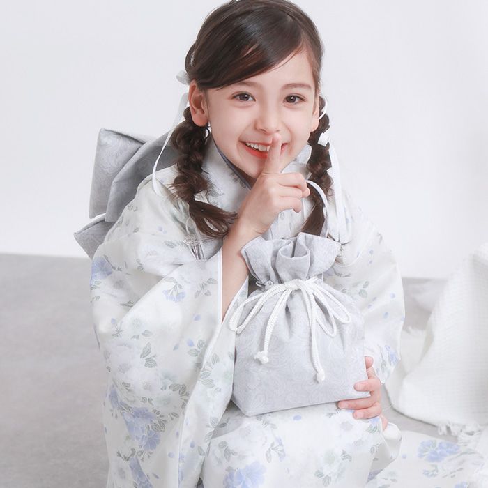 豪華安心15点フルセット】新作 七五三 着物 7歳 女の子 四つ身 くすみ