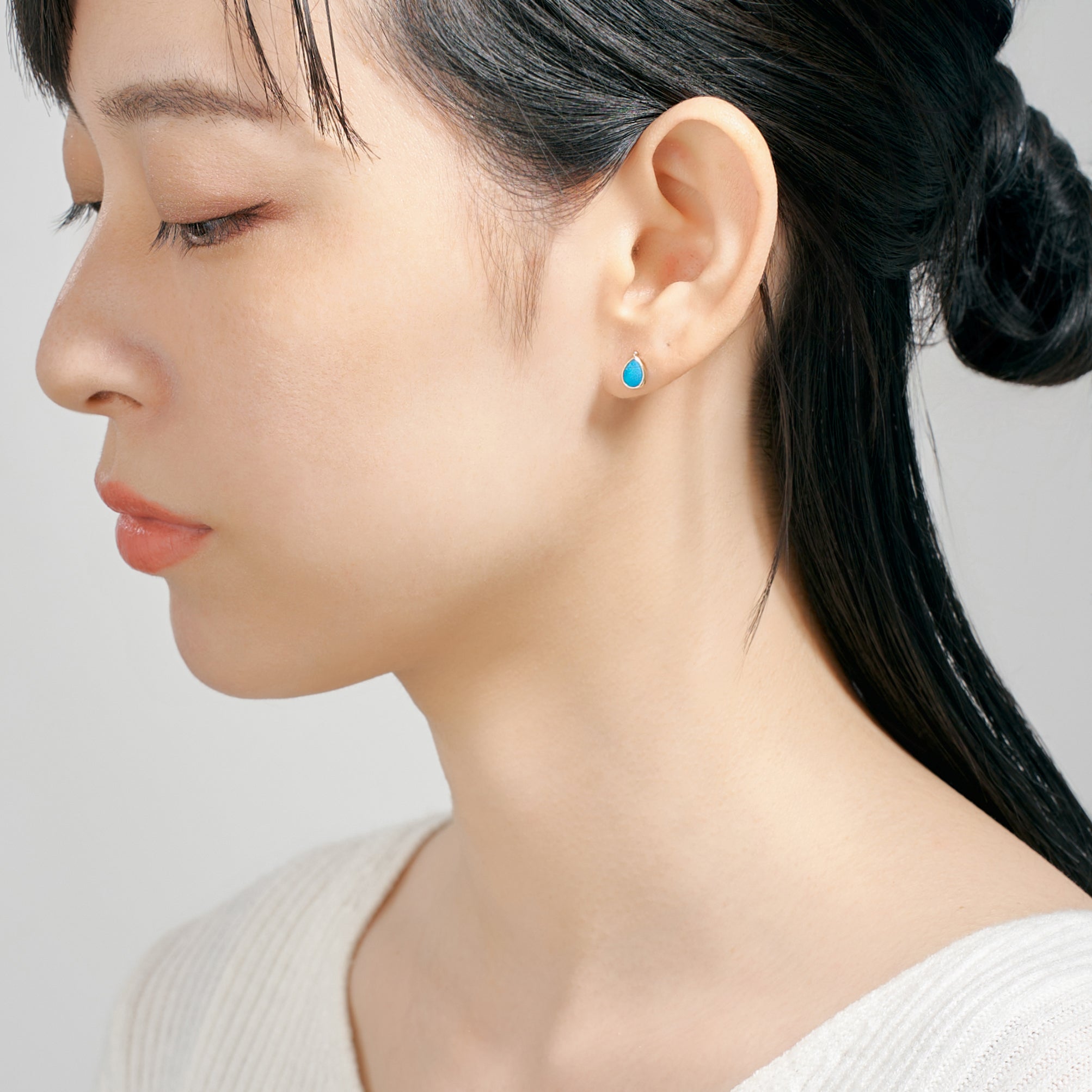 K10 ダブレットオパール ピアス (43-6349)｜ L&Co.BIJOUX – L&Co.Bijoux