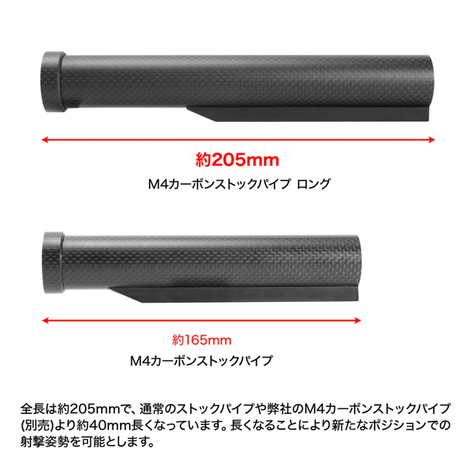L.A.ホビーショップ / STD電動ガン M4対応 カーボンストックパイプ