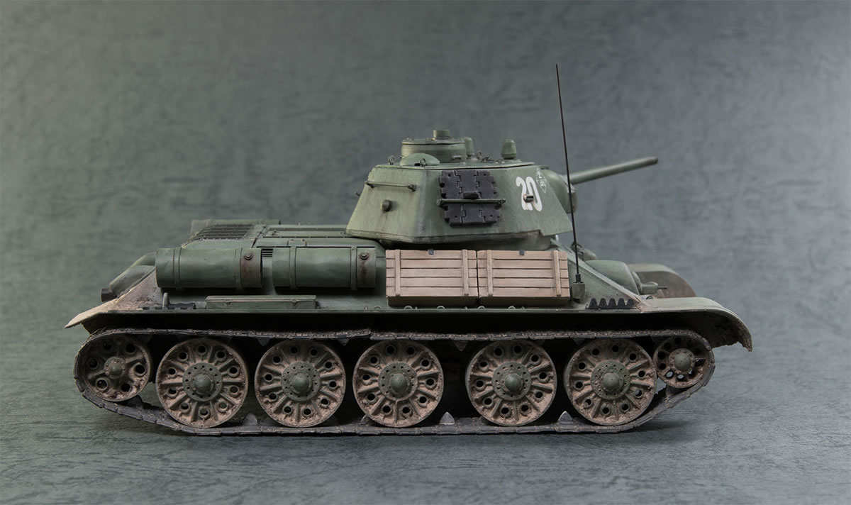 タミヤ 1/35 ソビエト T-34/76戦車 1943年型 完成 | レイヤシフト