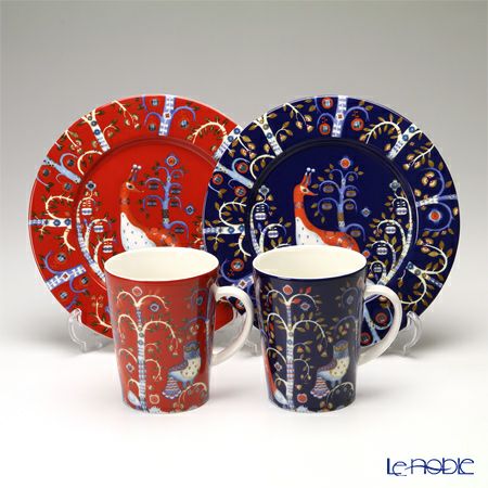 イッタラ（iittala） タイカ レッド プレート 22cm | ブランド洋食器