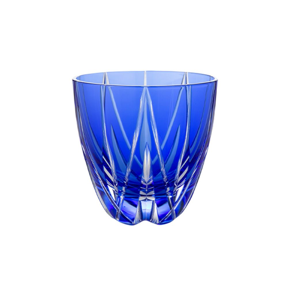 伝統工芸】田島硝子 江戸切子 星華紋 ぐい呑み 青藍 75ml TK21-301-1A