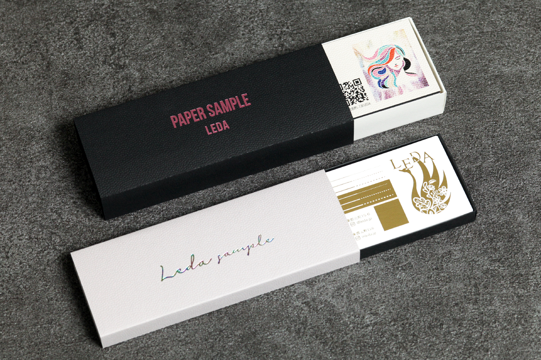 厚紙】ワンポイント箔押し印刷／30mm×91mm | 箔押しのLEDA