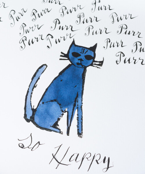 Green Cat, c.1954 – アンディ・ウォーホル - LEBENSFARBE